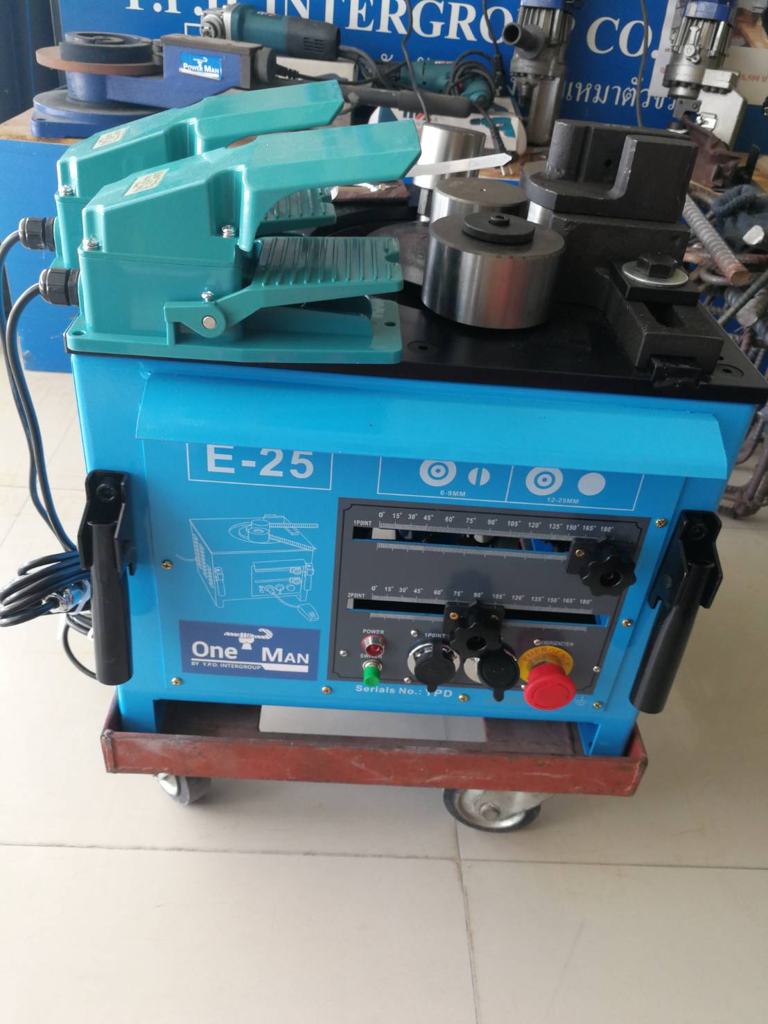 เครื่องดัดเหล็กและเครื่องตัดเหล็กมือสอง - เครืองดัดเหล็กมือสอง 6-25มิล รุ่นE-25 สภาพ90% อุปกรณ์ครบ