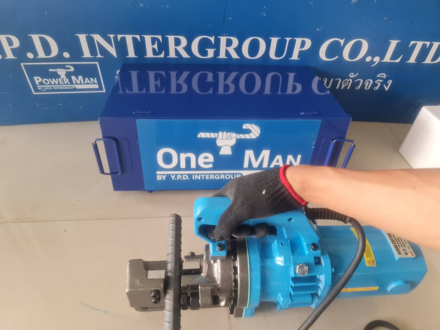 เครื่องตัดเหล็ก แท่นตัดเหล็กข้ออ้อย เครื่องตัด ตัดเหล็กเส้น ตัดเหล็กกลม ตัดเหล็กข้ออ้อย มือสอง - เครื่องตัดเหล็กเส้นแบบมือถือ ระบบไฮดรอลิคเลื่อย HBC-25